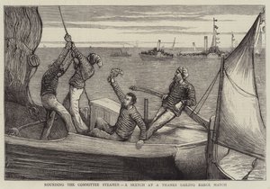 Rondom de commissie-stoomboot, een schets bij een Thames zeilwedstrijd